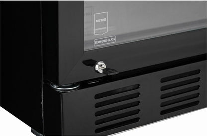 Réfrigérateur À Boissons GSC4280B, Vitrine Réfrigérée, 280 L, Réfrigération Ventilée, 210 W, Avec Serrure, Noir