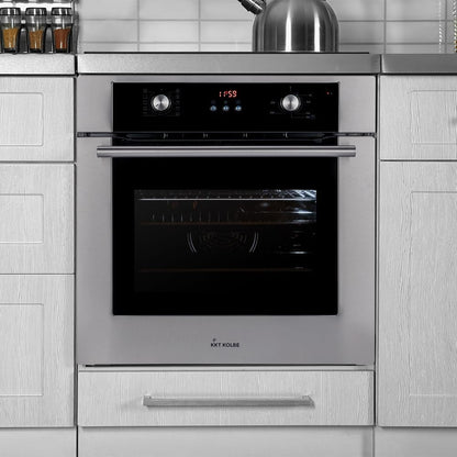 Four Encastrable 60 Cm | 70L | 3Kw | Air Chaud | Tiroirs Télescopiques | Timer Automatique | Double Vitrage D'Isolation Thermique | BO8810SS