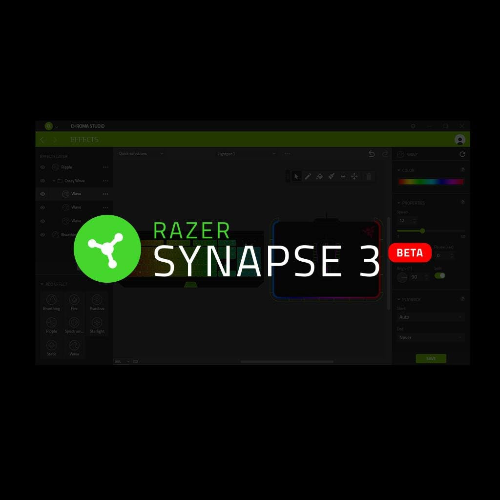 Razer Tartarus V2 - Pavé Numérique Gamer (32 Touches Entièrement Programmables, Forme Ergonomique Avec Paume Détachable, Fonctionnalité Hypershift, Eclairage RGB Chroma) Noir