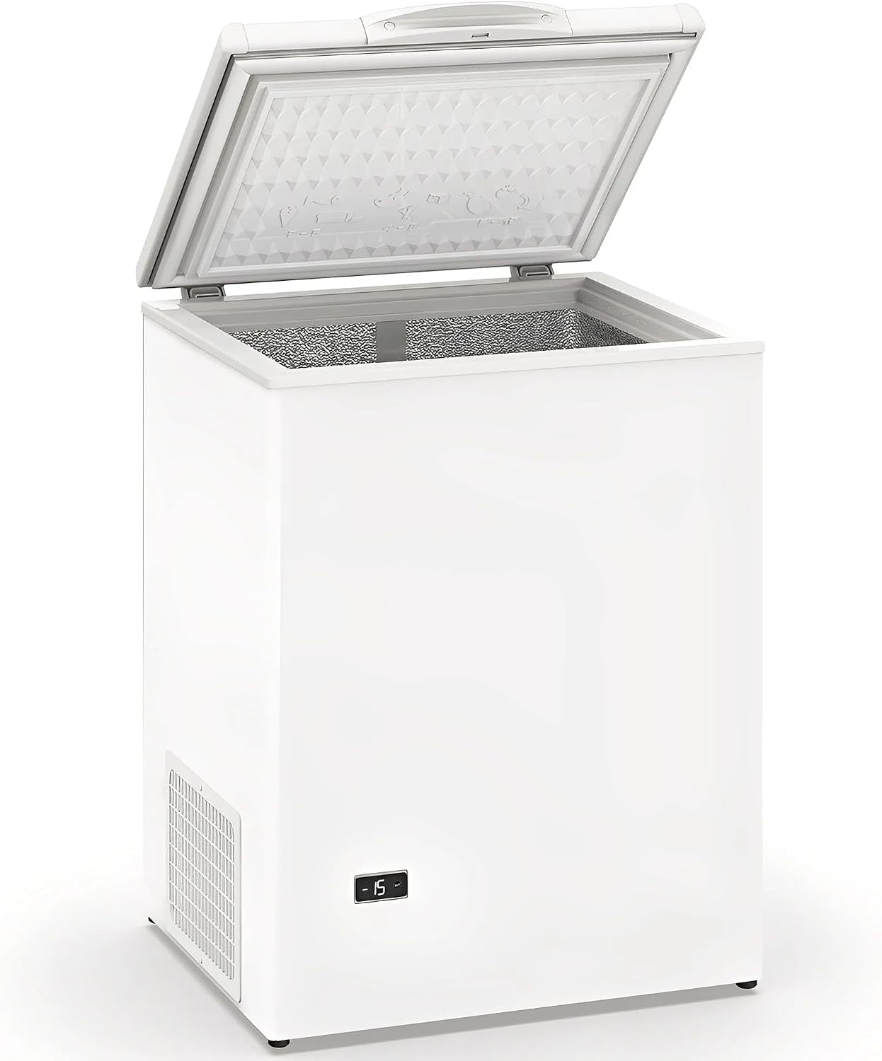 MBH - Congélateur Coffre Industriel 88 L Avec Couvercle Abattant, Thermostat Réglable, Serrure Et Isolation Efficace Pour Cuisine, Bar Et Restauration (600X530X835 Mm)