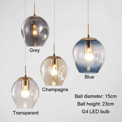 Lustre Spirale 10 Boules De Verre - Grand Pendentif Lumière Pour Escalier, Salon, Villa - Moderne Creux - 55X200Cm
