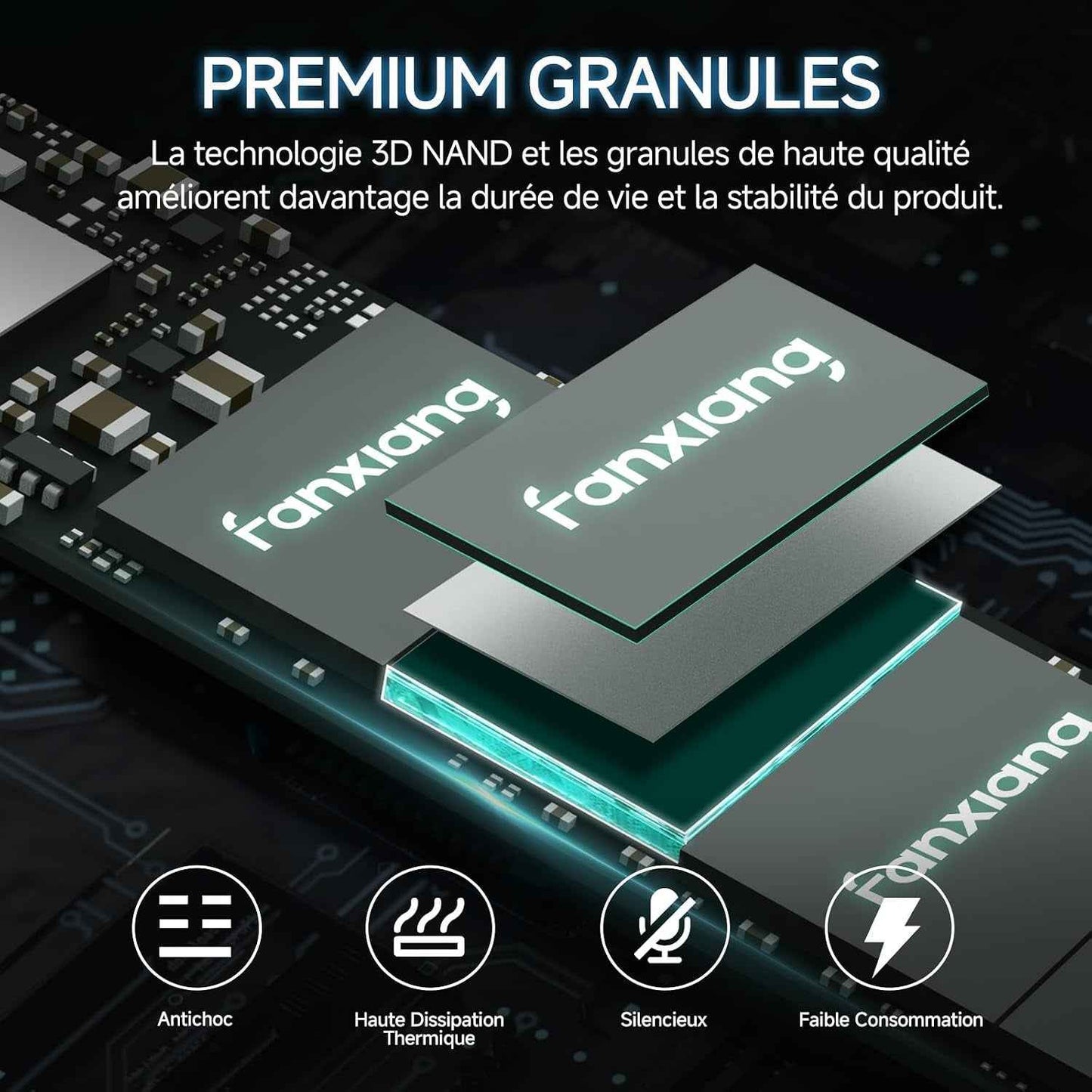 SSD Nvme 256Go SSD M.2 Pcie Gen3.0X4 2280 Disque SSD Interne 256Go, Jusqu'À 3000Mo/S En Lecture - Compatible Avec Notebook, Desktop, Pc(S500Pro)
