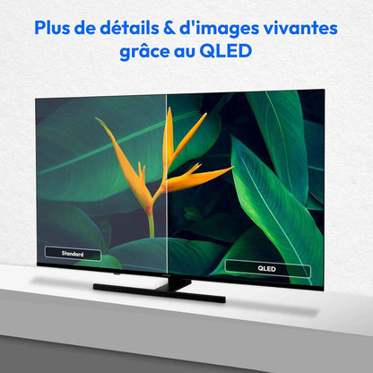 TV 43 Pouces 4K (108 Cm) QLED Television (Smart TV 4K, Dolby Vision HDR, VIDAA Store, Netflix, Prime Video, Disney+, DAZN, Paramount+, DTS X, Dolby Atmos, PVR, Bluetooth, MD 843600)