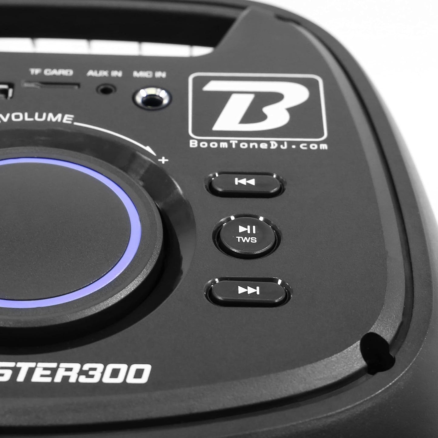 Boomtone DJ Boomaster 300 Enceinte Bluetooth Lumineuse LED Portable Puissante 250W, Enceinte Karaoke, Bluetooth Sans Fil, TWS, Rechargeable USB, Tuner, Lecteur Usb/Carte SD. Télécommande Fournie
