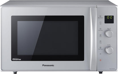 NN-CD575MEPG | Four 3 En 1 Combiné, 27L, Inverter, Chaleur Tournante À 100-220°C, Gril Quartz 1300W, Micro-Ondes 1000 W, Plat Crispy, Plateau Tournant 34 Cm, Argent – Version FR