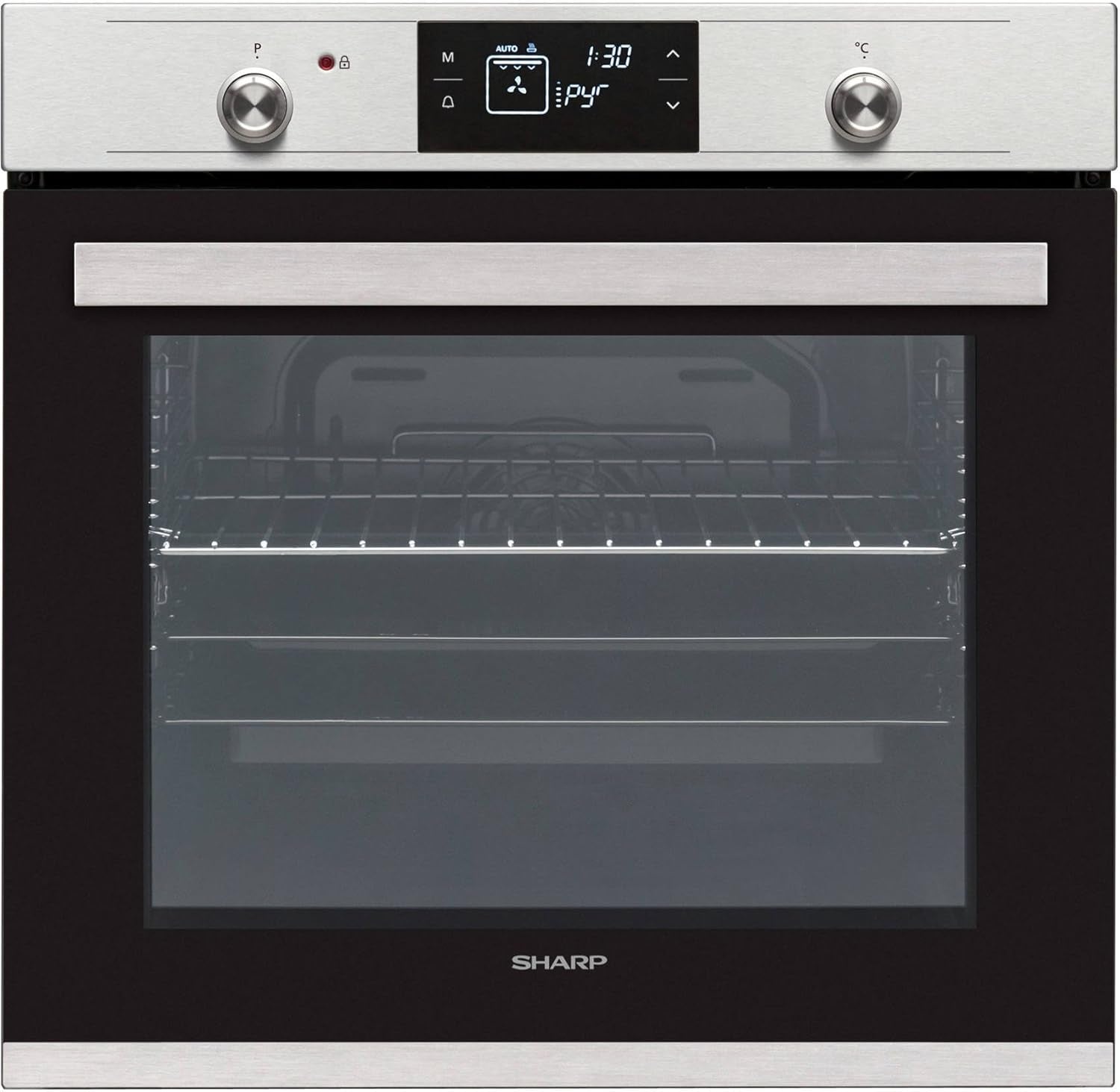 Four Encastrable Pyrolyse  K71V28IM2 - Four Pyrolyse Inox - Multifonction - Chaleur Tournante Ou Pulsée - 78 Litres - Porte Froide (4 Vitres) - Rails Télescopiques - Classe Énergétique A