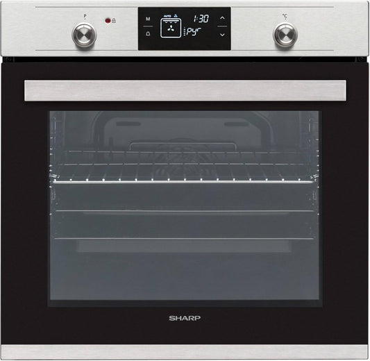 Four Encastrable Pyrolyse  K71V28IM2 - Four Pyrolyse Inox - Multifonction - Chaleur Tournante Ou Pulsée - 78 Litres - Porte Froide (4 Vitres) - Rails Télescopiques - Classe Énergétique A