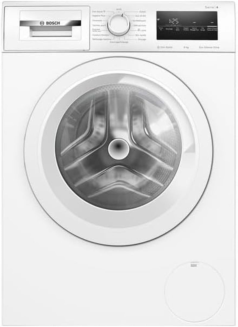 Bosch WAN28258FR Série 4 - Lave-Linge, Silentpowerdrive | Blanc, 8 Kg, 1400 Trs/Min, Activewater, Système Vario Drum, Rinçage Plus, Speed Perfect