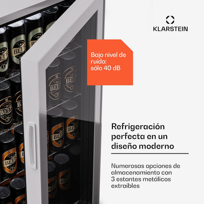 Mini Frigo De Chambre De 74L, Refrigerateur À Bière, Petit Frigo Top À Vin Portable Et Silencieux, Mini Bar Intérieur/Extérieur, Affichage LCD, 5-18°C, Minibar Avec Étagères Amovibles
