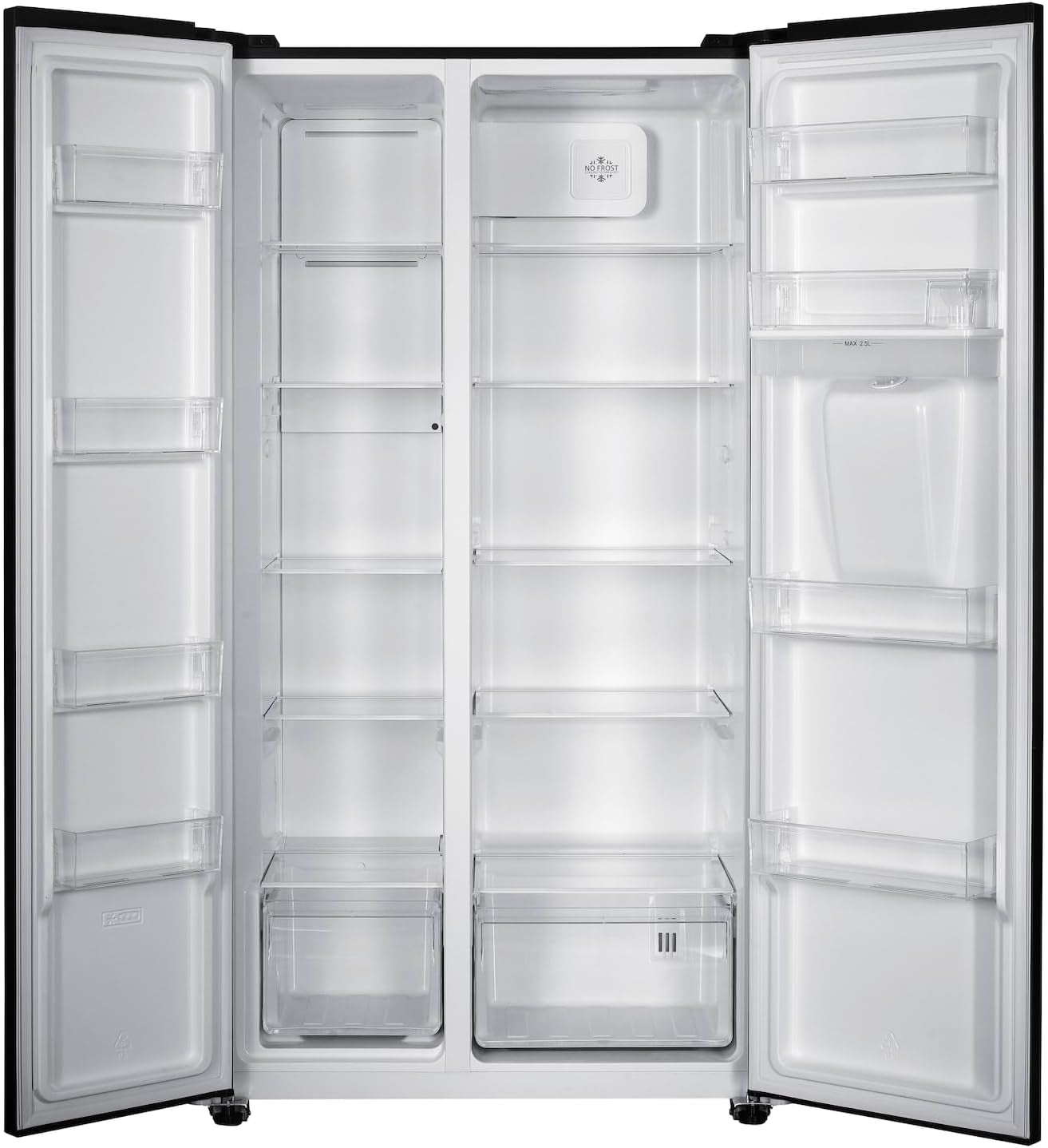 Réfrigérateur Multi-Portes GSBS510BL 510L (324L + 181L) - Distributeur D'Eau - Noir