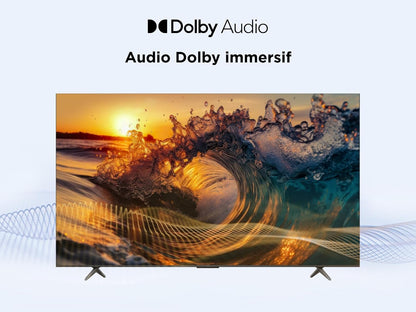 TCL 40V5C – TV QLED Direct LED Smart Full HD 40" Avec Android TV​ & HDR - Compatible Avec Google Cast & Google Home, Design Mince