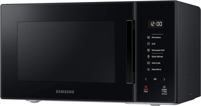 MG23T5018AK Four À Micro-Ondes, 23 L, 1100 W, Cuisson Automatique Et Home Dessert, Design Verre, Noir