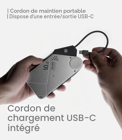 M10 Batterie Externe Magsafe, 10000Mah Chargeur Portable | Câble Rétractable Intégré Batterie Externe Magnétique | Compatible Avec Iphone 17/16, Macbook, Samsung, Apple Watch, Etc