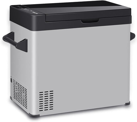 Mini Réfrigérateur À Compresseur Portable 60L Glacière Pour Auto 12/24V Congélateur De Voiture Petit Frigo Camping Bateau Froid Kue012Ss