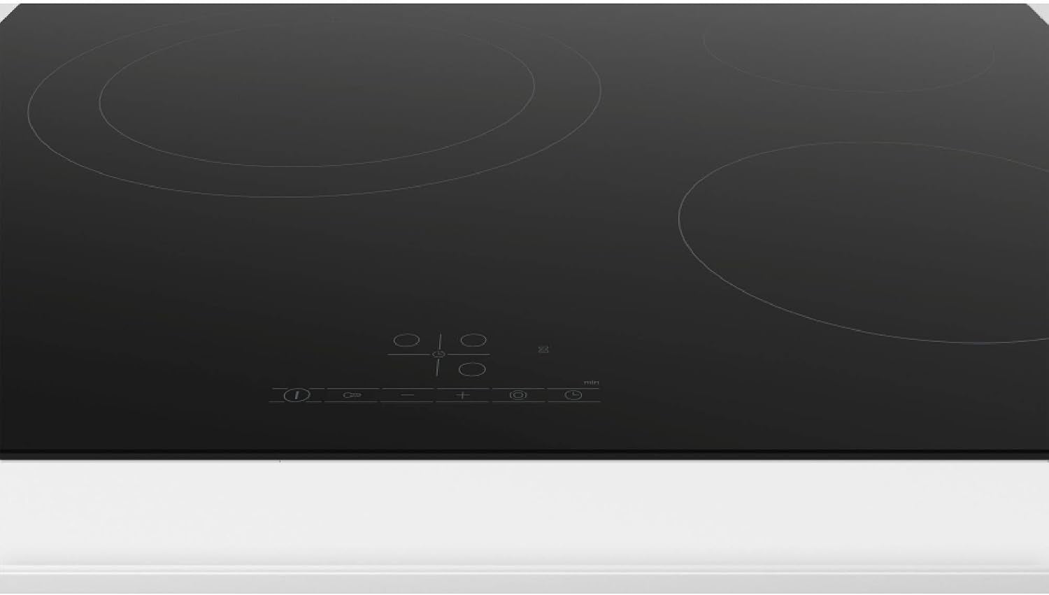 Bosch PKK611BB8E Série 4 - Plaque Vitrocéramique, Touch Select | 60 Cm, Noir, 3 Foyers, Zone De Cuisson Extensible 28 Cm