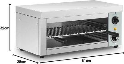 Salamandre Toaster Electrique Grill Cuisine RCES-2000-EGO (2.000 W, 32 X 61 X 28,50 Cm, 1 Élément Chauffant Infrarouge)
