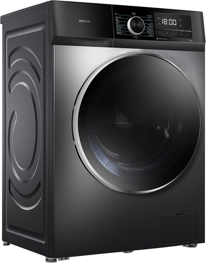 Lavadora 8 Kg Carga Frontal Bolero Dresscode 8500 Inverter Steel A. 1900 W, 1400 Rpm, Motor Inverter Plus, Bajo Consumo, 16 Programas, Steammax, Delay Start, Acero