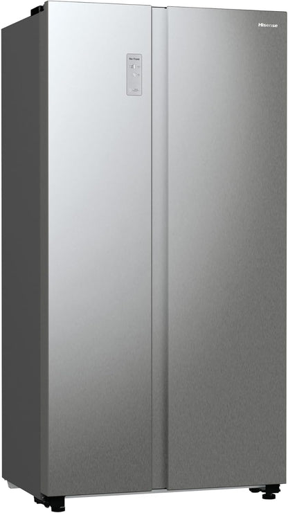 Hisense RS711N4ACE Frigo Américain a Encastrer/À Poser Acier Inoxydable 550 L A+