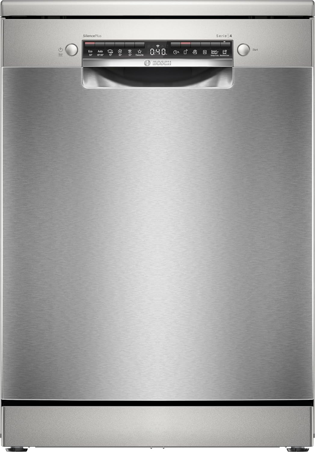SMS4ETI00E- Série 4 - Lave-Vaisselle Pose-Libre - 60 Cm - 13 Couverts - Silence plus 44 Db - Acier Inox