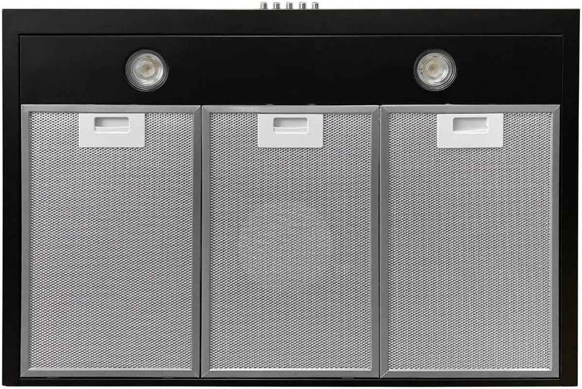 GCH C 147 BL 7 N Hotte Aspirante Murale Noir 70 Cm 1000 M³/H