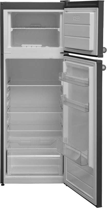 Respekta Réfrigérateur Rétro Avec Congélateur Haut / 145 X 54 Cm / 213 L / Pieds Réglables En Hauteur / Mode Hiver / Fonction Congélation Rapide / KS144VS / En Noir