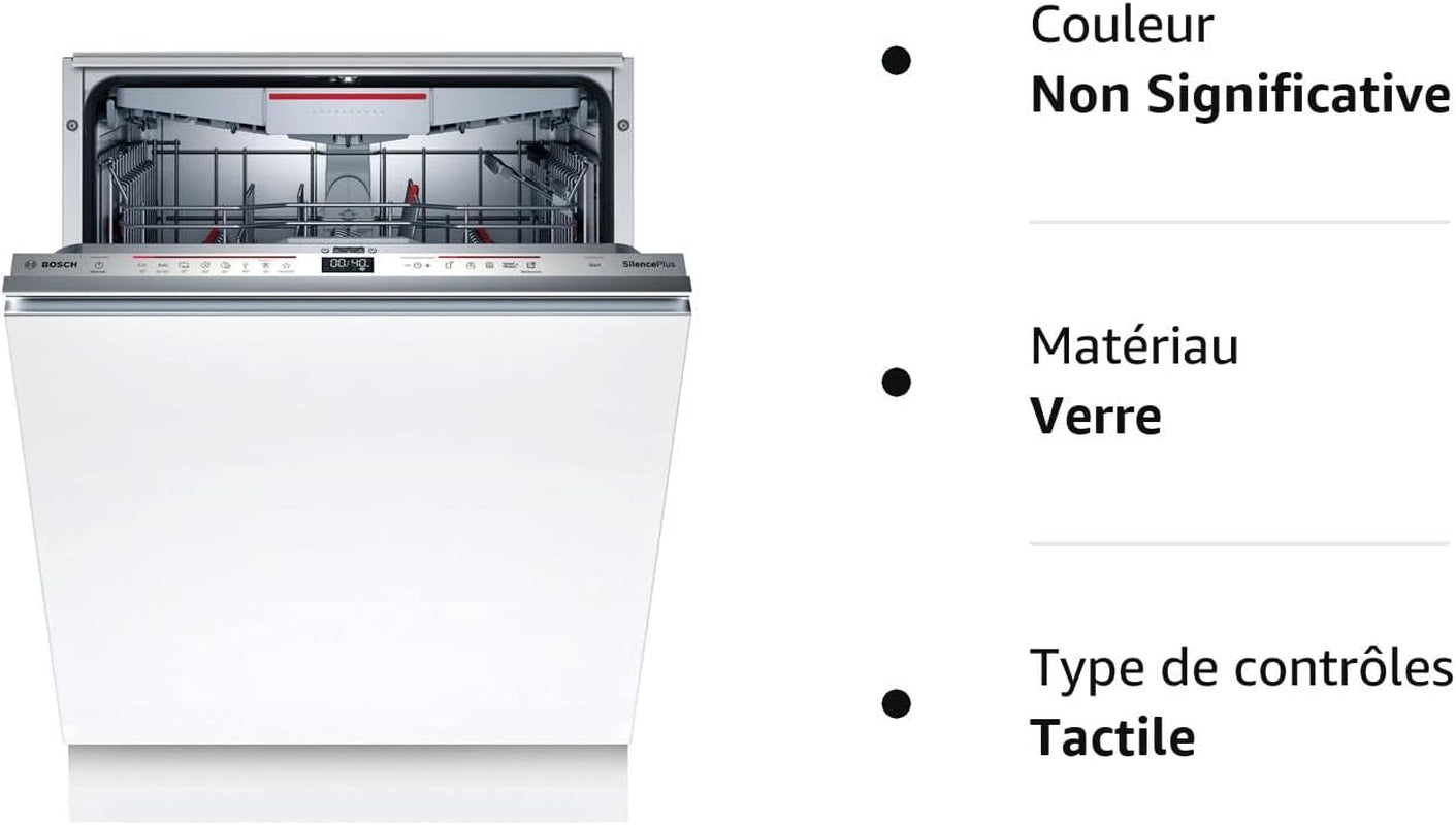 SMV6ECX93E - Série 6 - Lave-Vaisselle Tout Encastrable - Home Connect - 13 Couverts - Silence plus 40 Db