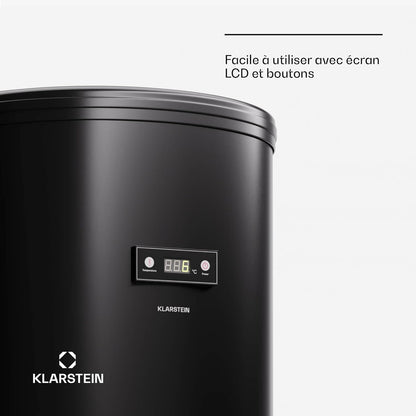 Beersafe L Réfrigérateur Avec Écran LED, Réfrigérateur De Chambre Inox, Réfrigérateur À Boissons Intérieur/Extérieur, Cave À Vin Pour Boissons, Réfrigérateur 70 L Avec Vue 360°, 0-16°C