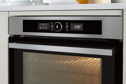 Whirlpool AKZ9635IX Four Encastrable - Multifonction, Chaleur Tournante Ou Pulsée, 73L, Porte Froide (4 Vitres), Inox, Noir, Classe A+