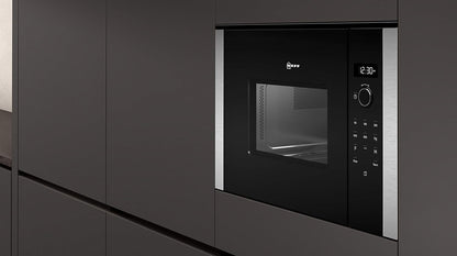 Micro Ondes Encastrable Neff HLAWD23N0 - Micro-Ondes Integrable Inox Et Noir - 20 Litres - 800 W