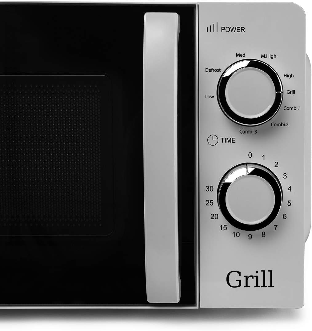 Mig 2138 - Four À Micro-Ondes Avec Grill, 20 L De Capacité, 5 Niveaux De Fonctionnement Et 3 Fonctions Combinées, Minuterie Jusqu’À 30 Min, 700 À 900 W