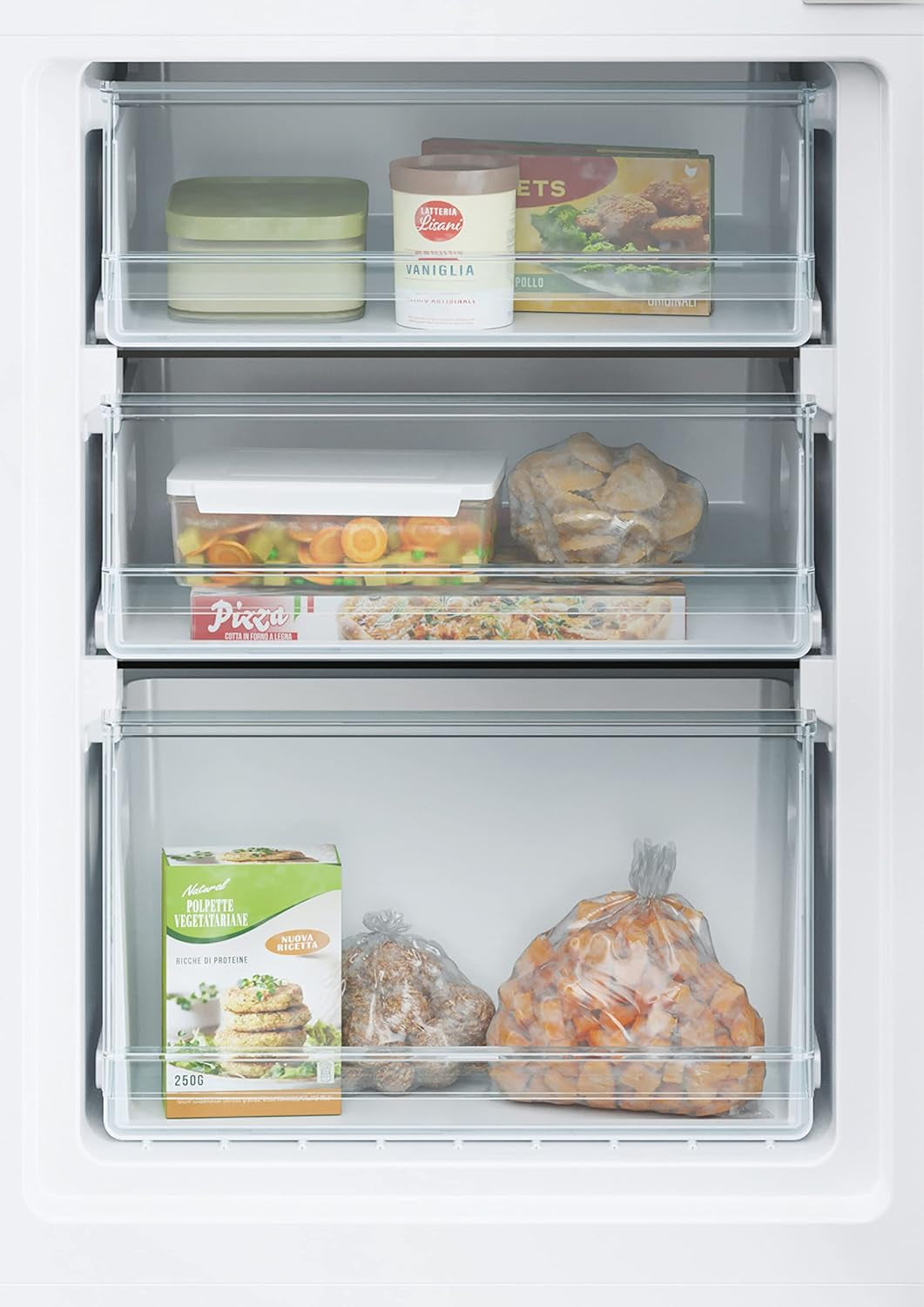 CCT3L517EW Réfrigérateur Combiné - Pose Libre, Hauteur : 1,77 M, 260L, 2 Portes Réversibles, Low Frost, LED, 39 Db, Blanc, Classe E