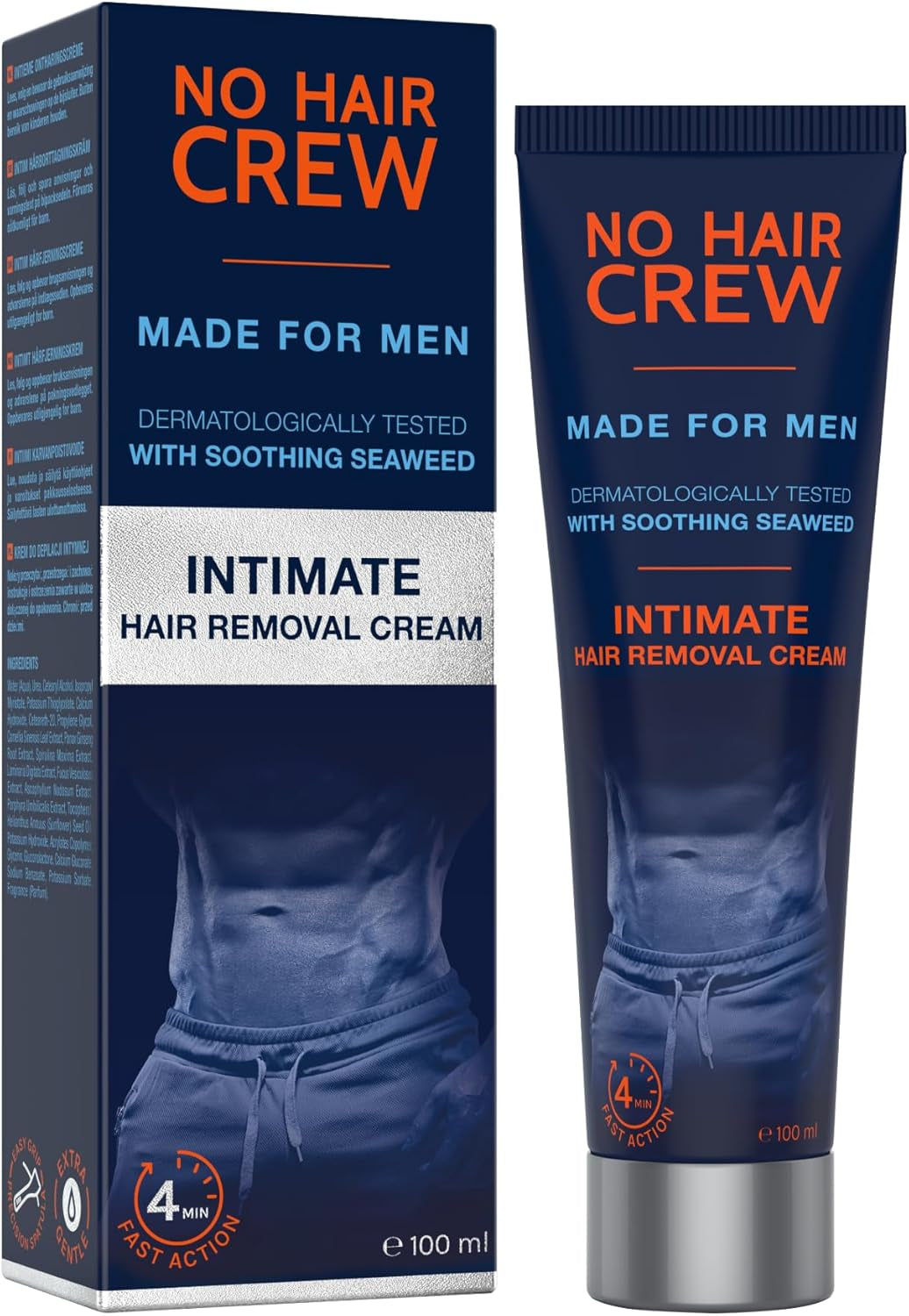 Crème Dépilatoire Intime Homme 100 Ml – L’Originale | Pour Aine, Testicules Et Fesses. Sans Poils En 4–8 Min, Sans Coupures Ni Feu Du Rasoir, Avec Une Repousse plus Douce.