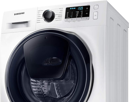 Addwash™ WW8NK52E0VW/ET Machine À Laver Slim Addwash™ WW8NK52E0VW/ET, Libre Installation, 8 Kg, 1200 Tr/Min, Classe C, Vapeur, Charge Avant, 60 L X 85 H X 45 P Cm