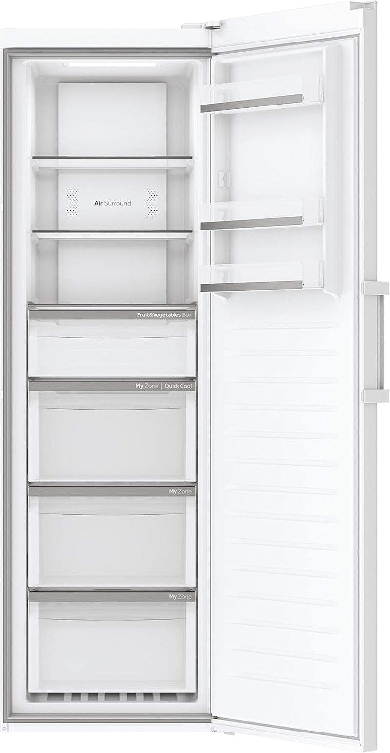 H3R-330WNA Réfrigérateur/Efficacité Énergétique : Classe A/Compresseur Inverter/Tri Zone/Volume Utile 330 L/No Frost/Commande Électronique/Blanc