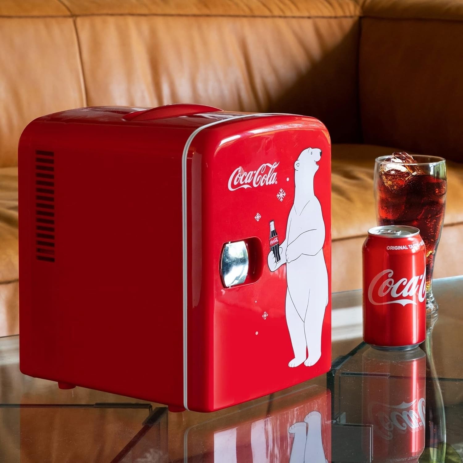 Coca Cola KWC4 Frigo Électrique Mixte Adulte, Rouge