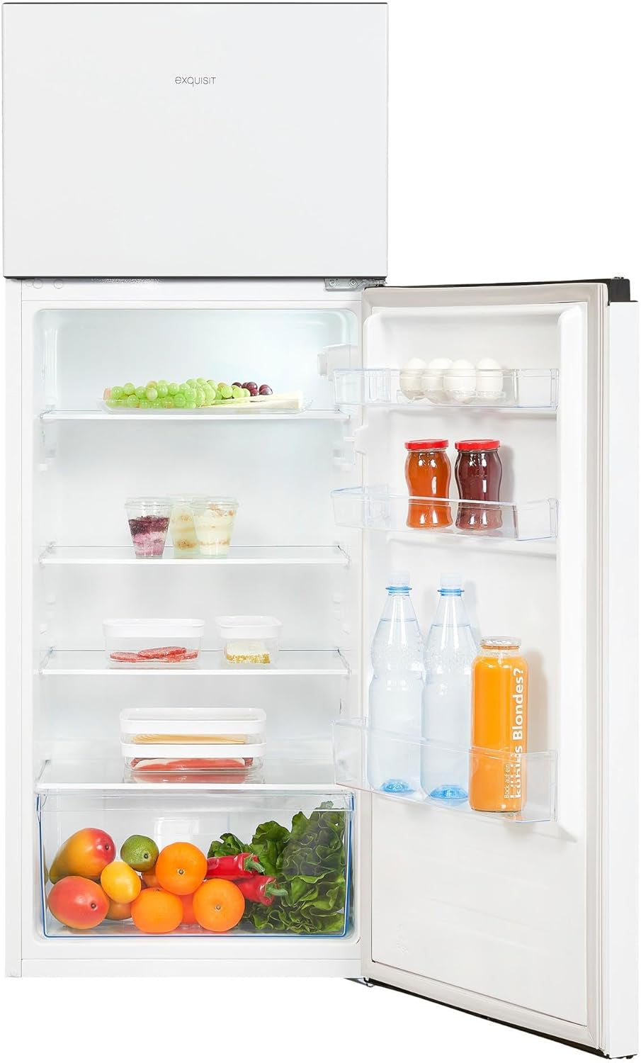 Exquisit Réfrigérateur Et Congélateur KGC270-45-010E Blanc | Appareil Sur Pied | Volume 205 L | Blanc