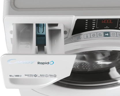 Candy RO 14104DWMT/1-S Machine À Laver Classe a 1400 Tr/Min 65 X 60 X 89 Cm
