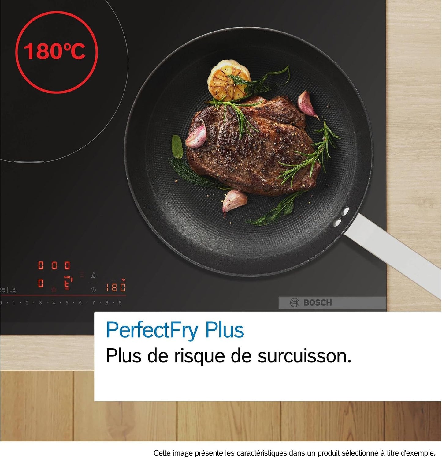 Bosch PVS63KHC1E Série 6 - Plaque Induction, Zone Combi-Induction | 60 Cm, Noir, 4 Foyers, Home Connect, Directselect, Ajustement Automatique De La Hotte, Timer Avec Fonction Arrêt