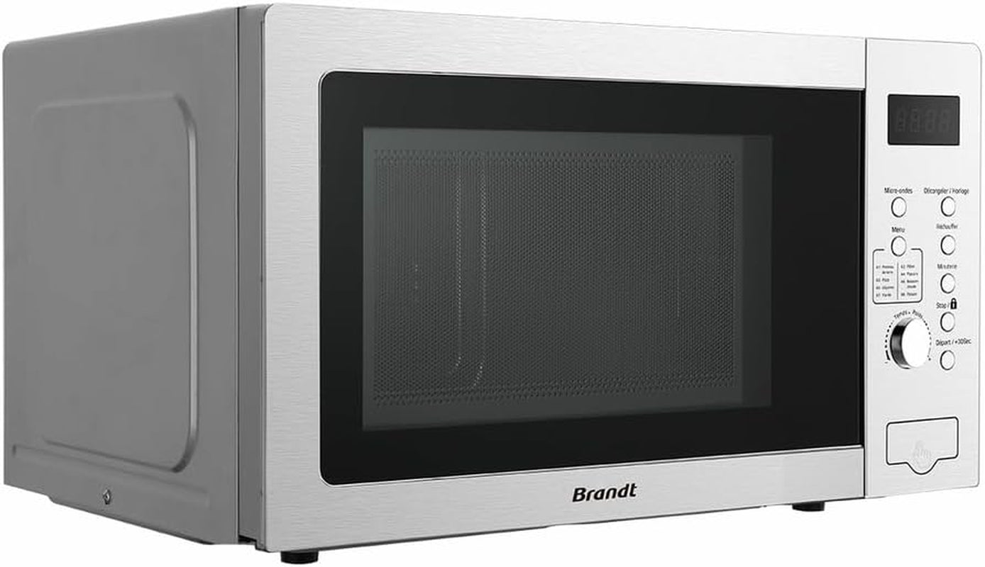 - SE2500X - Micro Onde Pose Libre - 900W - 25L - Cavité Peinte - Minuterie 60 Minutes - 8 Programmes Automatiques - PT 31,5Cm - Inox