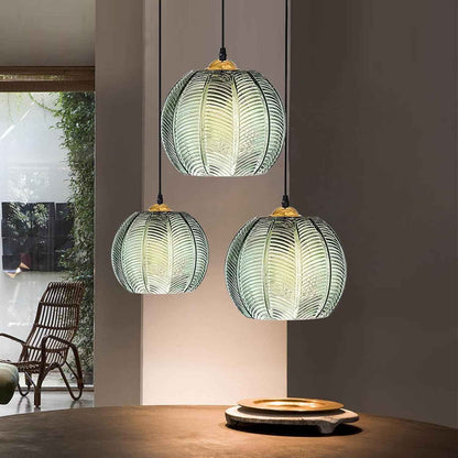 Suspension Luminaire Verre, Lustre Salon Moderne, Abat-Jour En Verre Réglable En Hauteur,Cordon 150 Cm, Pour Chambre,Cuisine,Salle À Manger E27 Ampoule