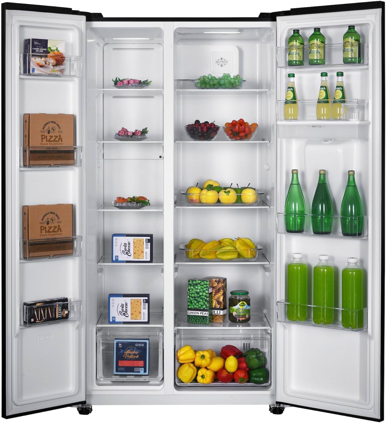 Réfrigérateur Multi-Portes GSBS510BL 510L (324L + 181L) - Distributeur D'Eau - Noir