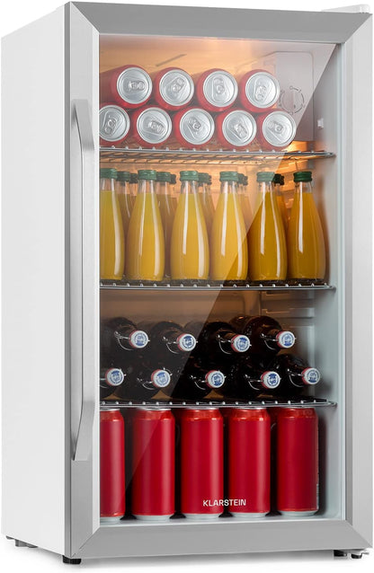 Mini Frigo De Chambre Et Bureau Pour Boisson, Petit Frigo Silencieux, Refrigerateur Mini Bar 80L, Petit Réfrigérateur Camping, Étagères Réglables Pour Le Vin, Cannette, Beer Fridge