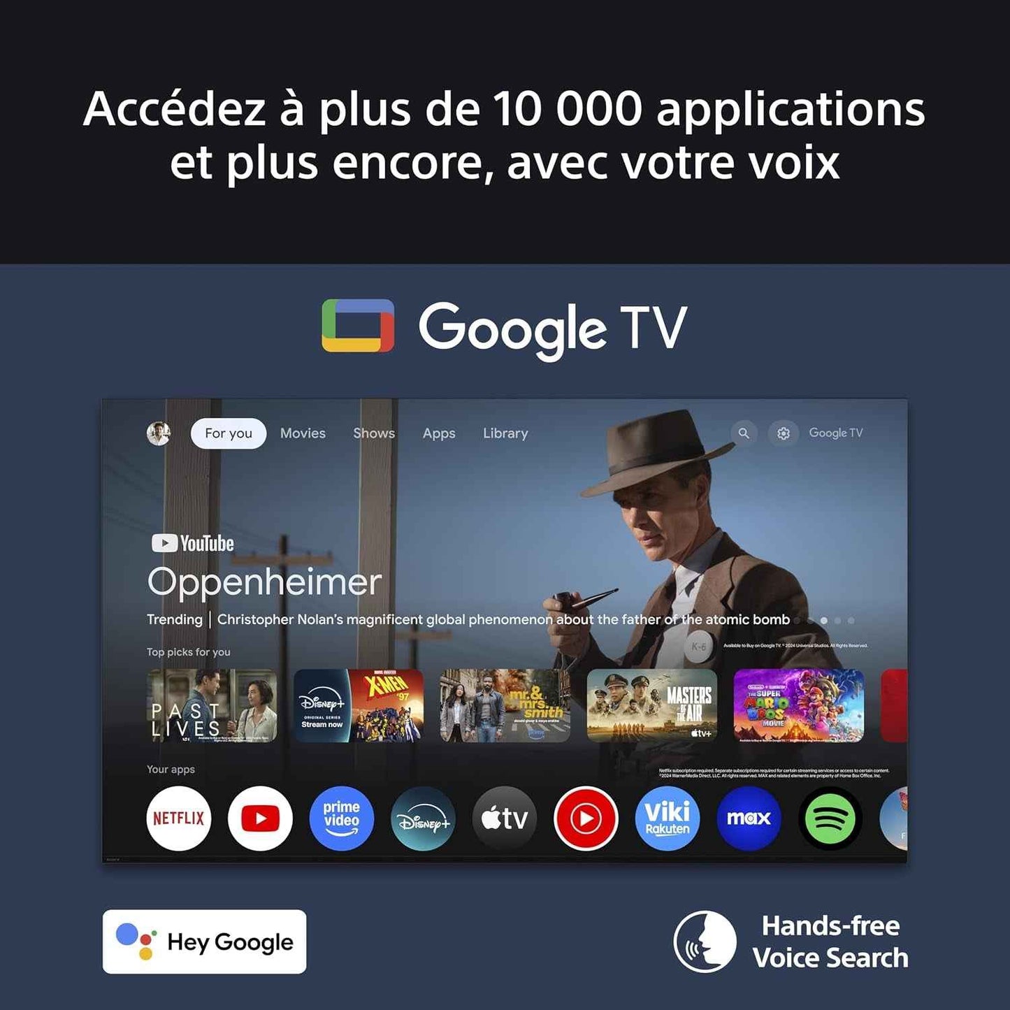Sony BRAVIA 3 Direct LED 75’ | X-Balanced Speaker | Dolby Vision/Atmos | IMAX Enhanced | Google TV (2025) | Google Cast | Apple Airplay 2| Dashboard Eco 2 | Menu Jeu 2