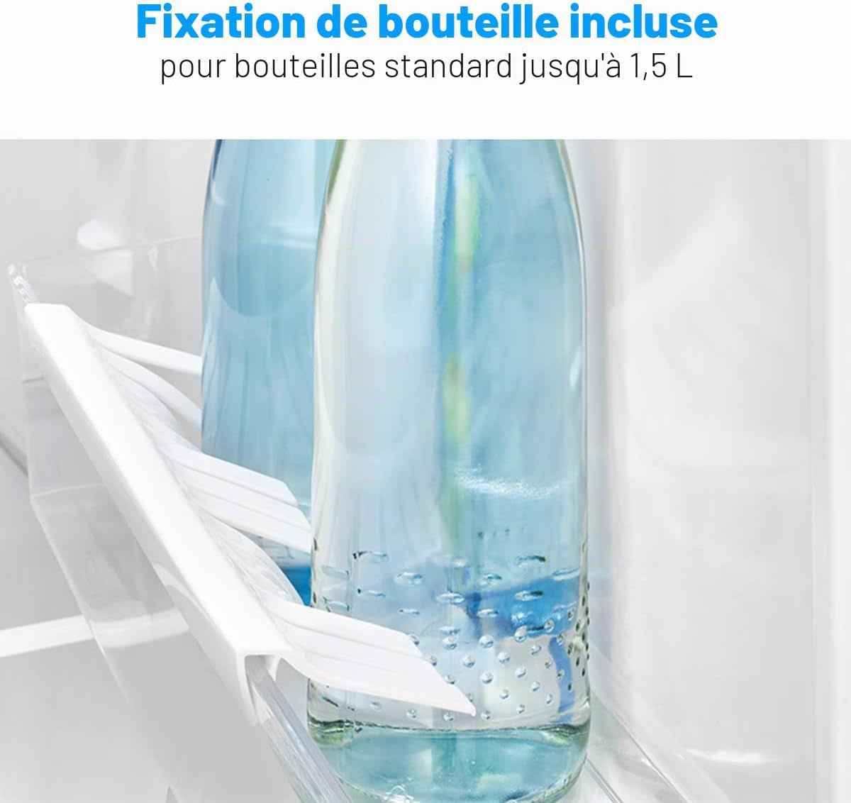 Réfrigérateur Avec Congélateur 120 L KS 2184-1, Inox | Compartiment Congélateur, Réglage De La Température En Continu, Charnière Interchangeable, Pieds Réglables