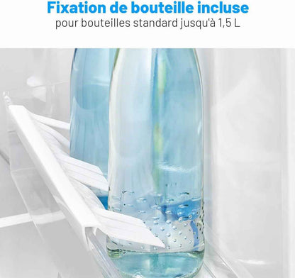 Réfrigérateur Avec Congélateur 120 L KS 2184-1, Inox | Compartiment Congélateur, Réglage De La Température En Continu, Charnière Interchangeable, Pieds Réglables