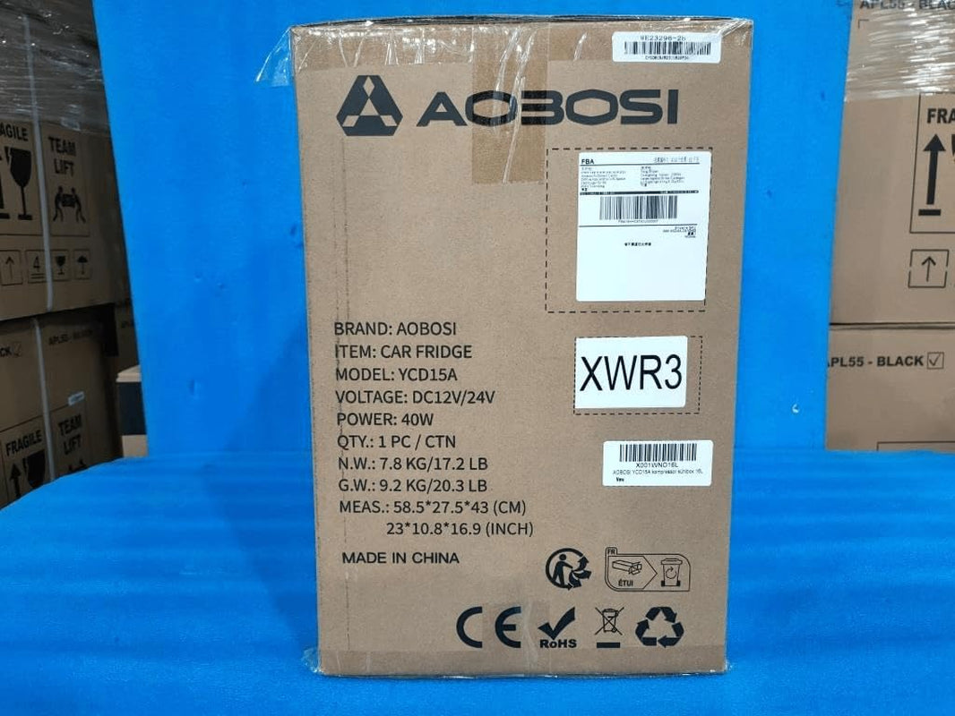 15L Glaciere Électrique, 12V Réfrigérateur De Voiture À Compresseur, Frigo Pour Voiture, Camion, Camping, Voyage