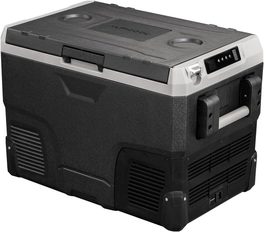 IR42 39,7L Réfrigérateur De Voiture Portable Congélateur Et Réfrigérateur, Glaciere Électrique À Compression Pour Maison, Dortoir, Camping (Gris)