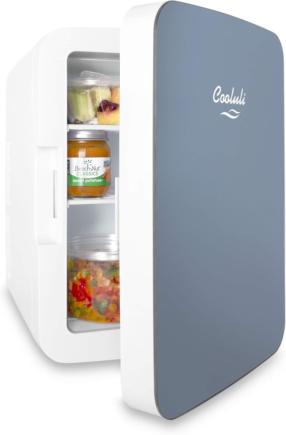 Cooluli Mini Réfrigérateur 10 L Pour Chambre À Coucher, Voiture, Bureau Et Dortoir Universitaire – Refroidisseur Portable Et Réchauffeur 12 V Pour Nourriture, Boissons, Soins De La Peau, Beauté Et