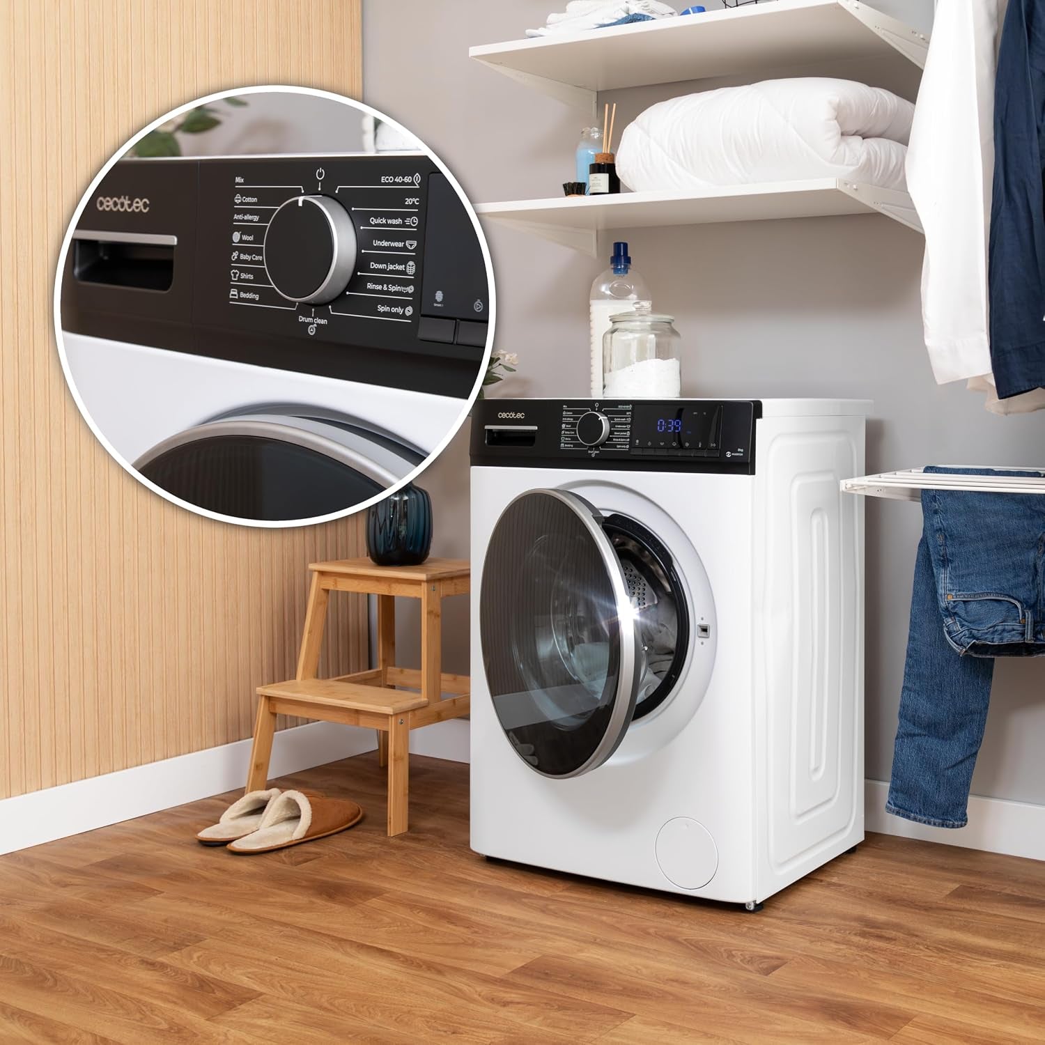 Bolero Dresscode 9610 Inverter A. 2000W, 1400 Tr/Min, Fonction Vapeur, Moteur Inverter Plus, 15 Programmes, Optimise Le Niveau D'Eau Et Le Temps De Lavage
