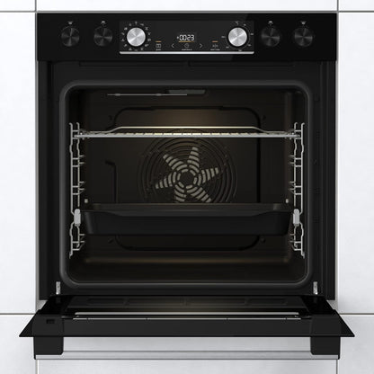 BCX6737E05BG+ECD634X Einbau-Herdset Mit Glaskeramikkochfeld (BCX6737E05BG+ECD634X), 60Cm Breit, Heißluft Mit Dampf, Pizza Funktion, Edelstahl/Schwarz